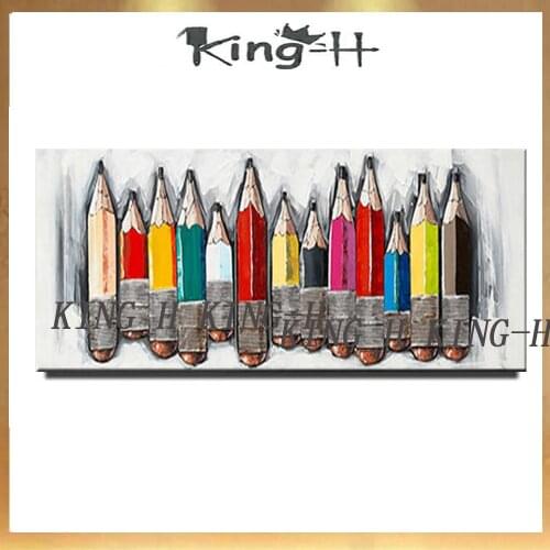 Hand-painted still pens realistic realistic oil painting in painting creation hall office children room decoration image wall