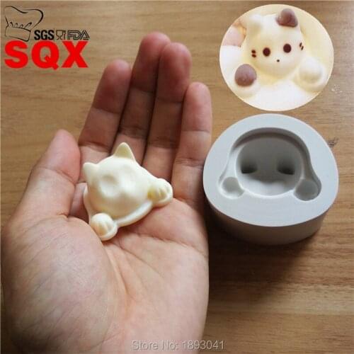 Cute cat Cake Silicone Mold for Decor Cupcake Fondant Cake Decorating Tools Decoration Mould Soap Mold Sugarcraft Tools SQ16260