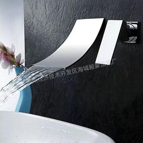 2016 Water Tap Robinet Salle De Bain European Single Hot And Cold Water Falls Into The Wall Concealed Copper Basin Faucet Body