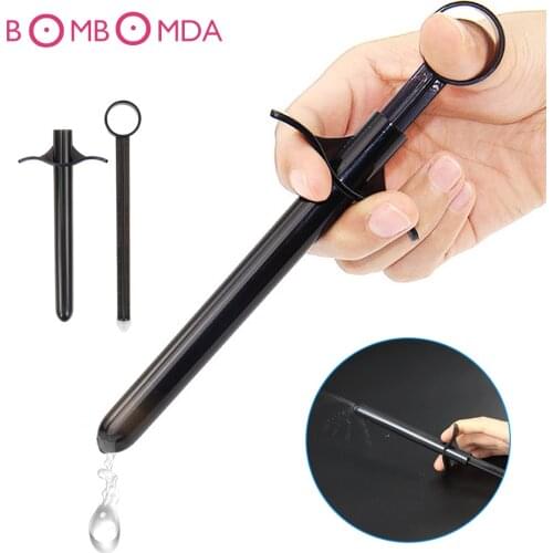 Lubricant Injector Oil Launcher Inject penis plug 10ml Lubricant Anal Vagina Lube Shooter Anal Plug Adult Sex Toy For Men Women