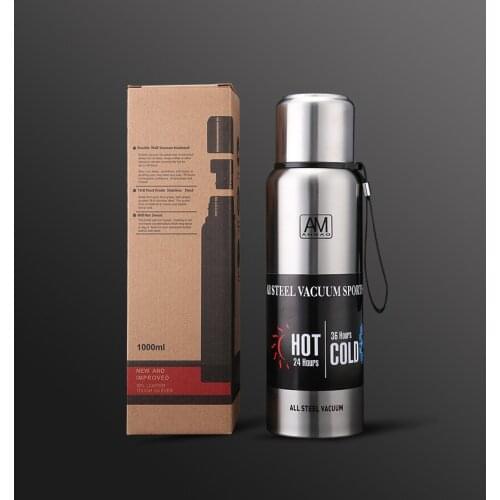 Large Capacity SUS304 Stainless Steel Thermos Portable Vacuum Flask Insulated Tumbler Bottle 500/700/1000/1500ml