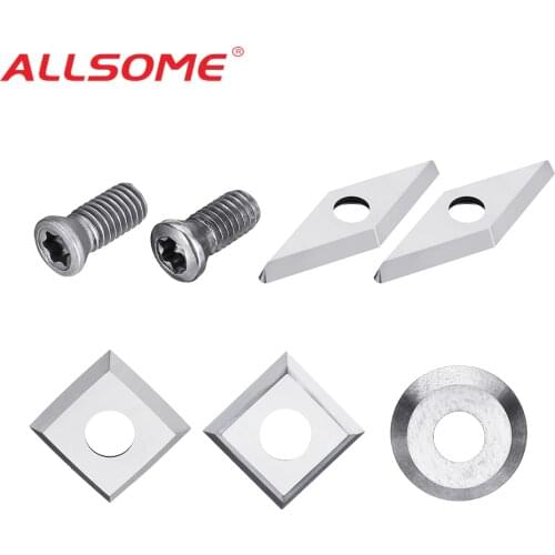 ALLSOME Wood Carbide Insert Milling Cutter Torx Screws For Wood Turning Tool Woodworking HT2428-2434