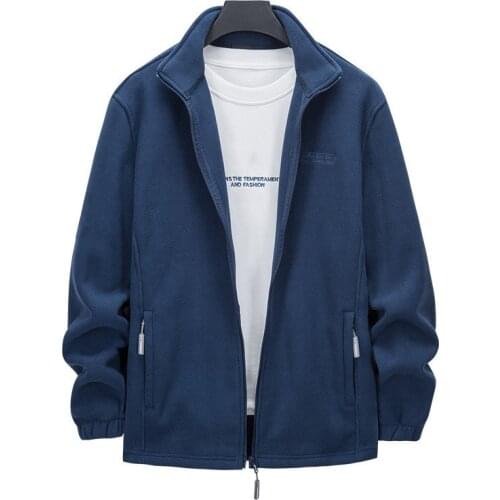 Spring Warm Fleece Jacket Men Windbreaker Coat Plus Size 7XL Thicken Autumn Men Outdoors Clothing Fleece Streetwear Jackets Male