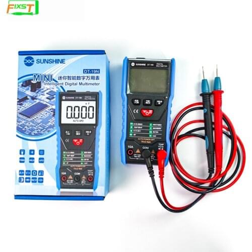 SUNSHINE DT-19N Mini high precision smart multimeter Mobile phone repair digital multimeter Current voltage resistance detection
