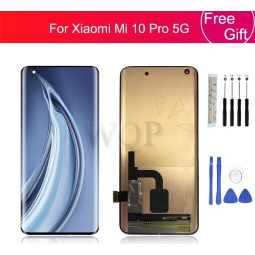 AMOLED For Xiaomi Mi 10 Pro lcd display Touch Screen Digitizer Assembly lcd digitizer for mi 10 pro 5G display replacement 6.67"
