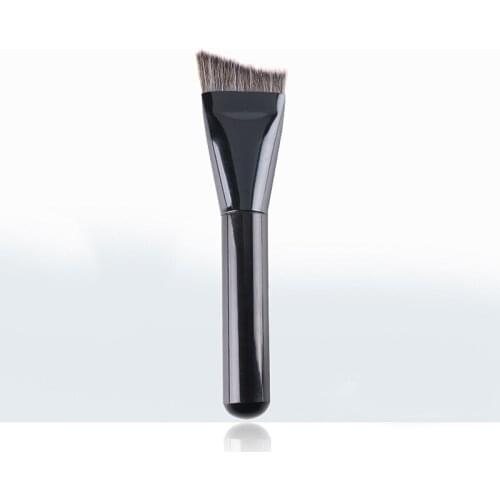 1Pcs Face Smudge Makeup Brush Contour Brush Bevel Contouring Brush Wooden Handle Professional Makeup Tool