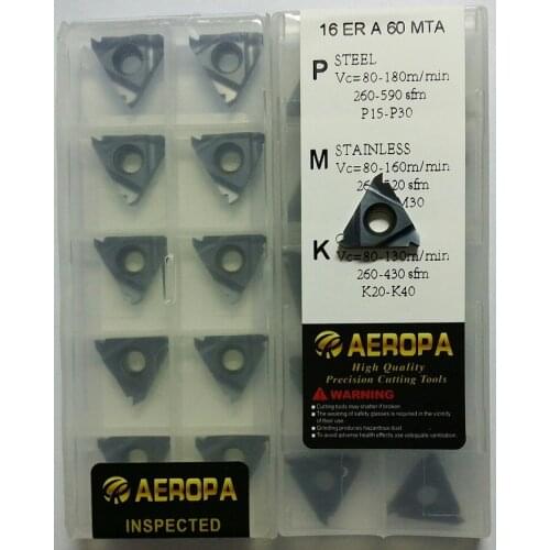 16 ER G 60 ,Indexable Tungsten Carbide Threading Lathe Inserts for Threaded Lathe Holder