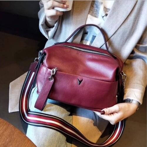 2021 Genuine Leather Women Shoulder Bags Luxury Designer Handbag For Girl Woman Casual Messenger Womens Brand Shopper bag