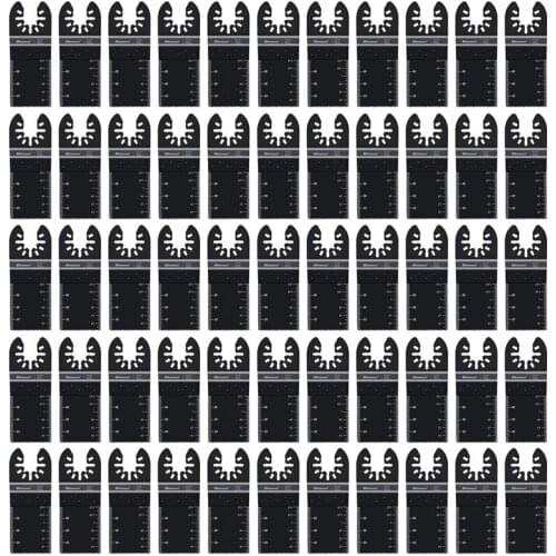 55 Wood Oscillating Tool Saw Blades, Universal Multitool Blades Kit, Quick Release Multi Tool Blades 34mm