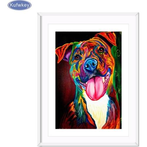 5d diamond mosaic diamond painting diy full square 3d painting rhinestones cross stitch embroidery dog