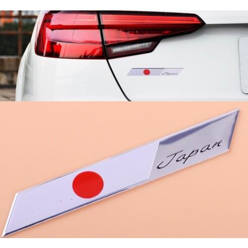 Beler 3D Aluminum Car Auto Japan Japanese Flag Emblem Metal Badge Car Motorcycle Decor Sticker