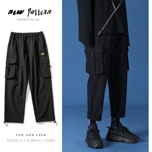 Spring 2021 Summer Cargo Pant Men Joggers Harajuku Male Tactical Overalls Mens Tracksuit Clothing