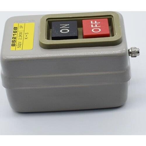 BS216B power by pressing button switch start switch control button 380 v 15 a 2.2 kW 3 p