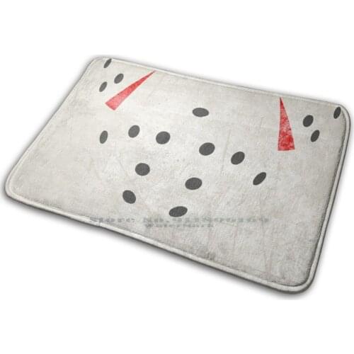 Jason Voorhees Mat Rug Carpet Anti-Slip Bedroom Entrance Door Mat Animal Fur Pattern Jason Jason Voorhees Horror Friday The