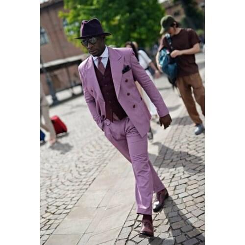 Custom Made Groom Wear Mans Suits For Wedding Slim Fit Tuxedos Party Suit Wedding Dress Prom Dresses 2Piece Suits(Jacket+Pants)