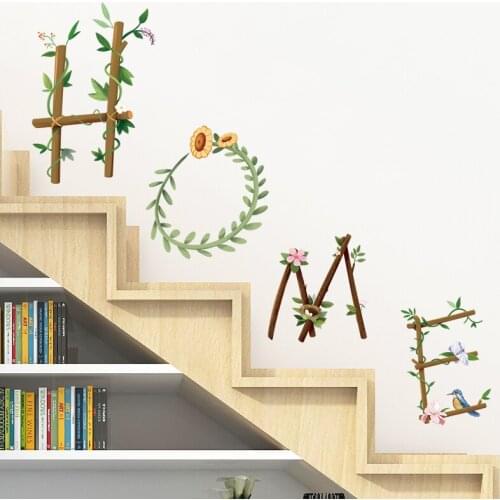 Creative HOME Wall Stickers Flower Bedroom Living Room Backdrop Wall Decor Modern Decals for Furniture Self-adhesive Wallpaper