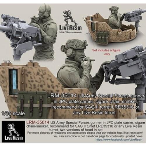 1:35 Scale Die-cast Resin Special Forces Soldier 1 Character Scene Needs To Be Assembled And Colored By Himself
