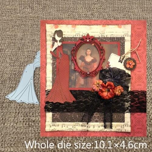 XLDesign Craft Metal Cutting Dies lovely Sling bandeau dress girl Scrapbooking Album Paper DIY Card Craft Embossing Die Cuts