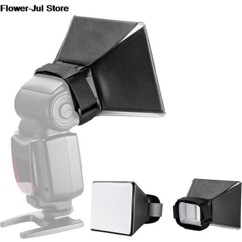 6.5\" 10x13cm Mini Softbox Diffuser for DSLR Flash Speedlite Speed Light Portable Photography Flash Softbox Diffuser