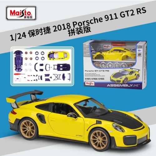 Maisto 1:24 2018 Porsche 911 GT2 RS Sports Car Simulation Alloy Car Assembly Model Car Collection Gift Toy