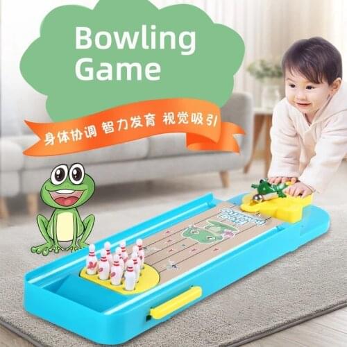 Mini Desktop Bowling Game Toy Funny Indoor Parent-Child Interactive Table Sports Game Toy Bowling Educational Gift For Kids