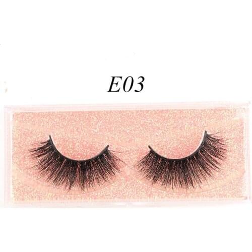 Real Handmade Eyelashes Mink False Lashes Thick Natrual Eyelash Makeup 3d Eye Lash Maquiagem E03