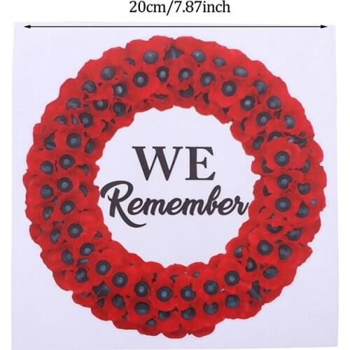 New Lest We Forget Remembrance Day Sticker Poppy Flower Decal Car Window Fridge