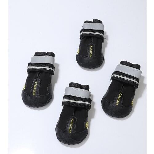 Wholesale Dog Pet Shoes Boots Winter Warm fleece Snow Anti-Slip Waterproof Dog Climbing Sport Shoes Pet Product Mix Colors Sizes