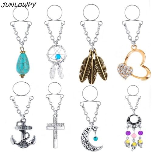 JUNLOWPY Crystal Adjustable Size Sexy Non Pierced Clip On Fake Nipple Ring Body Jewelrys Nipple Adult Sex Toy Piercing