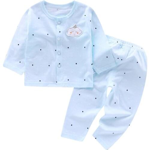 0-2 Year Soft Baby Clothes Sets Summer Cotton Newborn Baby Boys Girls Clothes 2PCS Pajamas Set Unisex Toddler Baby Clothing Sets