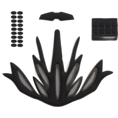 Helmet Inner Padding Net Foam Pads Kit Sealed Sponge Protective Lining Protection Liners Cushion Mat Set for Sports Cycling Bike