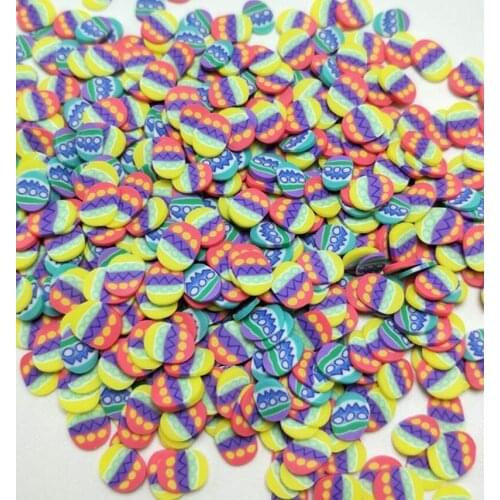 50g Colorful Egg Slices Polymer Clay Sprinkles for Crafts Making DIY Slime Filling Material Nail Art Phone Accessories
