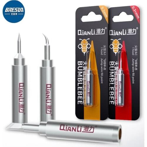 QIANLI 936 0.2/0.3Hornet Universal Soldering Iron Tip Lead-Free Soldering Iron Tip Long-Life Soldering Station With a Single Set