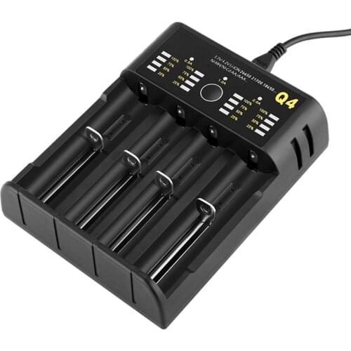 Battery Charger for 18650 26650 21700 18350 AA AAA 3.7V/3.2V/1.2V/1.5V lithium NiMH battery