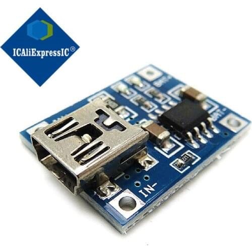 5PCS Micro USB 5V 1A 18650 TP4056 Lithium Charger Module Charging With Dual Functions 1A Li-ion Battery protection board