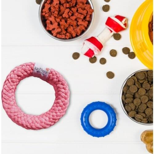 1PCS Pet Toys Washable Doughnut Cotton Rope For Dogs Toy Teeth Cleaning Chew Training Toys Pet Supplies Puppy Dogs Cats New