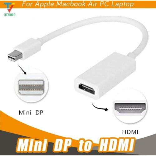 100pcs/lot Mini DisplayPort DP to HDMI Adapter for MacBook Pro Air white wholesale cheap
