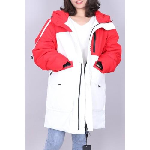 2020 Winter Jacket Women white down jacket Long Parka Duck Down jacket waterproof Streetwear brand ODDFOX