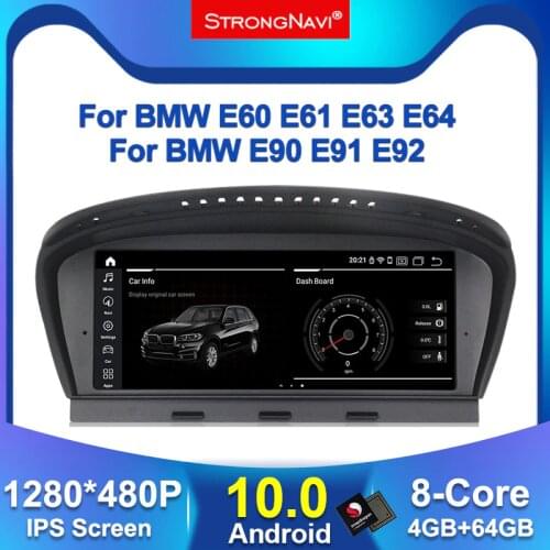 4G lte Android 10.0 Car DVD Player For BMW 5 Series E60 E61 E62 E63 3 Series E90 E91 CCC/CIC System GPS Navigation Multimedia