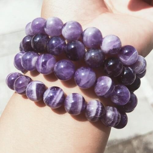 Crystals Healing Natural dream amethyst crystal bracelet amethyst quartz Bangles Love Gift 1pcs