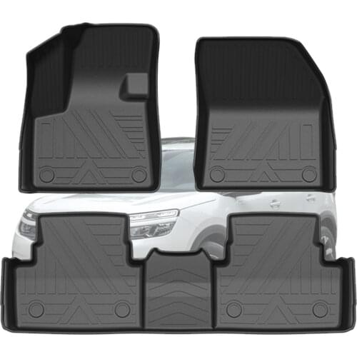 For Citroen C5 Aircross 2017-2019 2020 Car Waterproof Non-Slip Rubber Floor Mat TPE Car Accessories Fully Surrounded Foot Pad