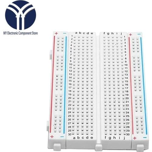 1 Pcs New 400 Tie Points Solderless PCB Breadboard Mini Universal Test Protoboard DIY Bread Board for Bus Test Circuit Board