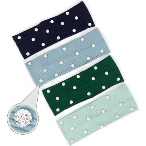 Fashion Women Cotton Flat Hairband Female Striped Turban Ladies Ribbed Elastic Headband Handmade Headwear Accessories Yoga DZ766