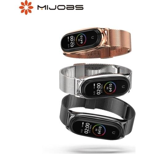 Strap for Xiaomi Mi Band 5 NFC Global Version Original Correa Metal Steel Bracelet for Mi Band 6 Strap Wrist Mi Band 3 4