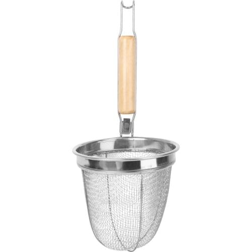 New Fashion Kitchen Stainless Steel Big Mesh Food Dumpling Noodle Strainer