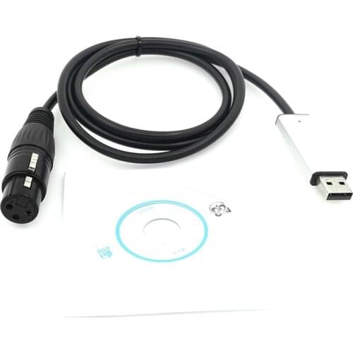 New USB DMX Interface Adapter PC Stage Lighting Controller Dimmer Dmx Disco Light Dj Stage Light USB Data Cable