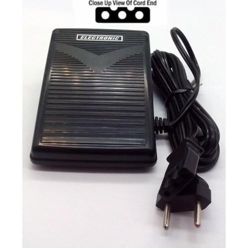 FOOT CONTROL PEDAL W/ Cord #319003-003 Alt# 90570-D 4C-316B 416468101 416468201 For Pfaff babylock Elna Simplicity Singer White