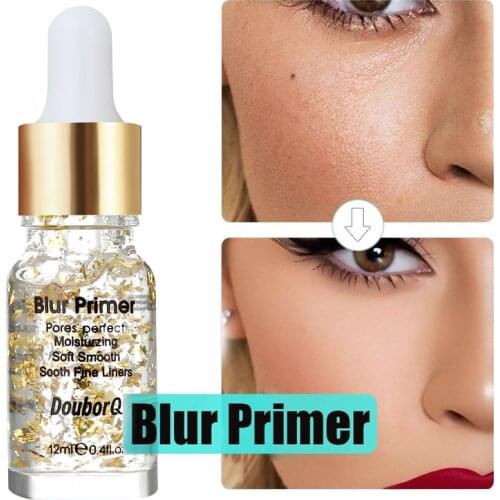 12ml Blur Primer Gel Base Makeup Nutritious Hydrating Long Lasting Oil-control Dropper Design Foundation Primer