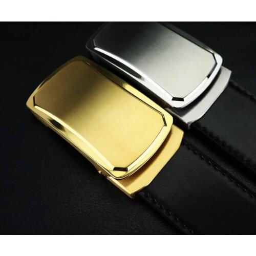 Stylish new stainless steel gold-plated belt buckle male automatic buckle business buckle head luxury belt designers brand