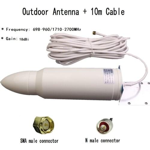 Omni Outdoor antenna for wifi router 850 900 1800 2100 2600 mobile signal amplifier 2G 3G 4G Repeater UMTS LTE signal booster